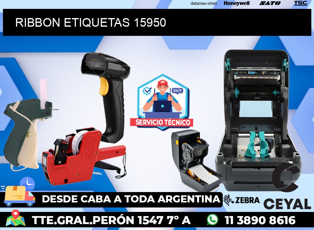RIBBON ETIQUETAS 15950