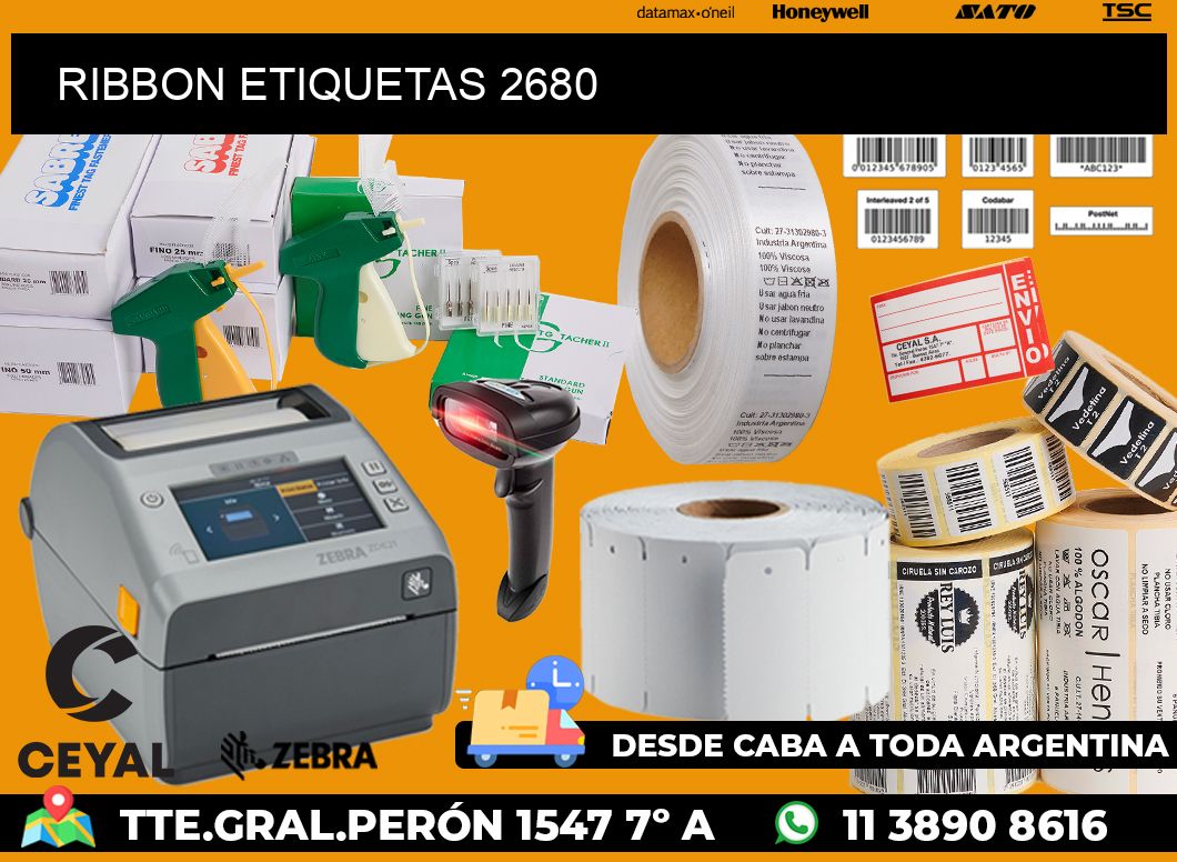 RIBBON ETIQUETAS 2680