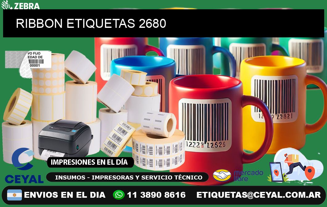 RIBBON ETIQUETAS 2680