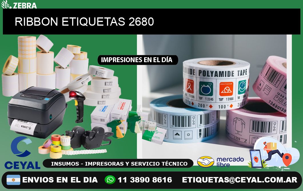 RIBBON ETIQUETAS 2680