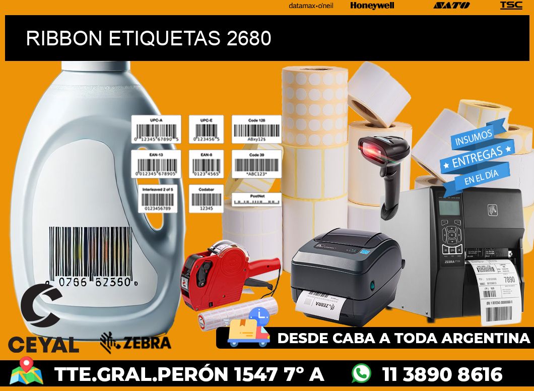 RIBBON ETIQUETAS 2680