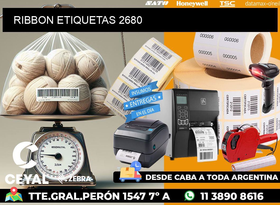 RIBBON ETIQUETAS 2680