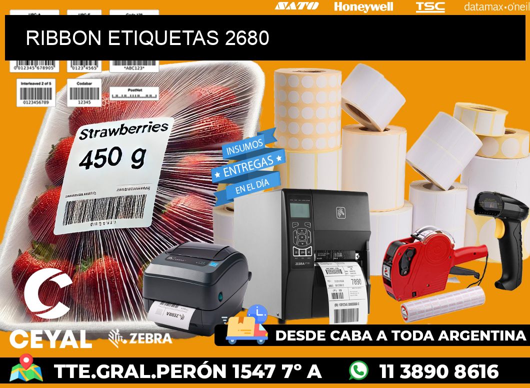 RIBBON ETIQUETAS 2680