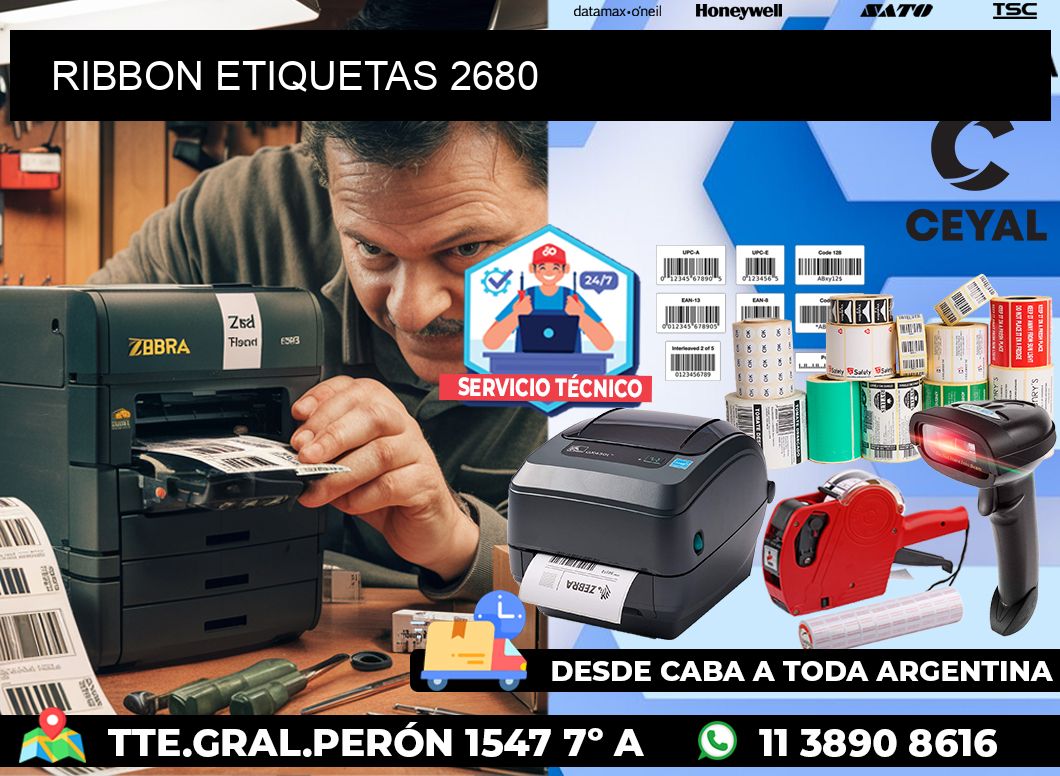 RIBBON ETIQUETAS 2680