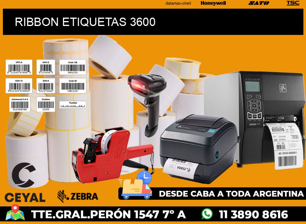 RIBBON ETIQUETAS 3600
