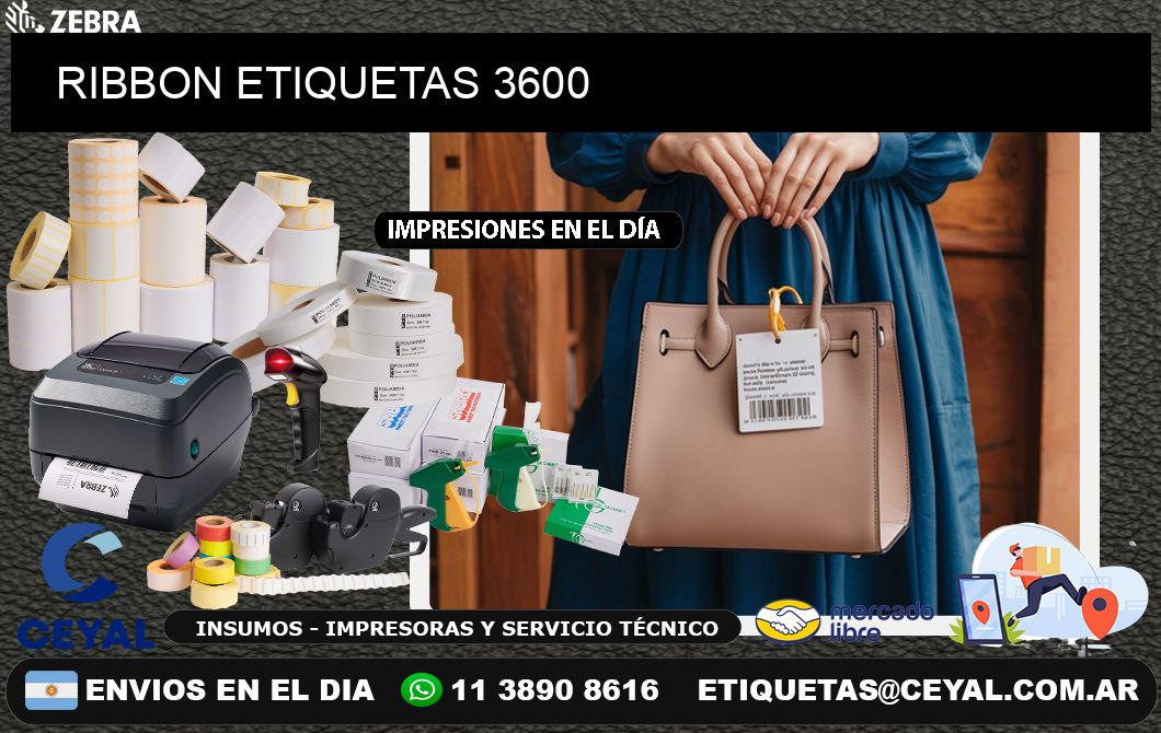 RIBBON ETIQUETAS 3600