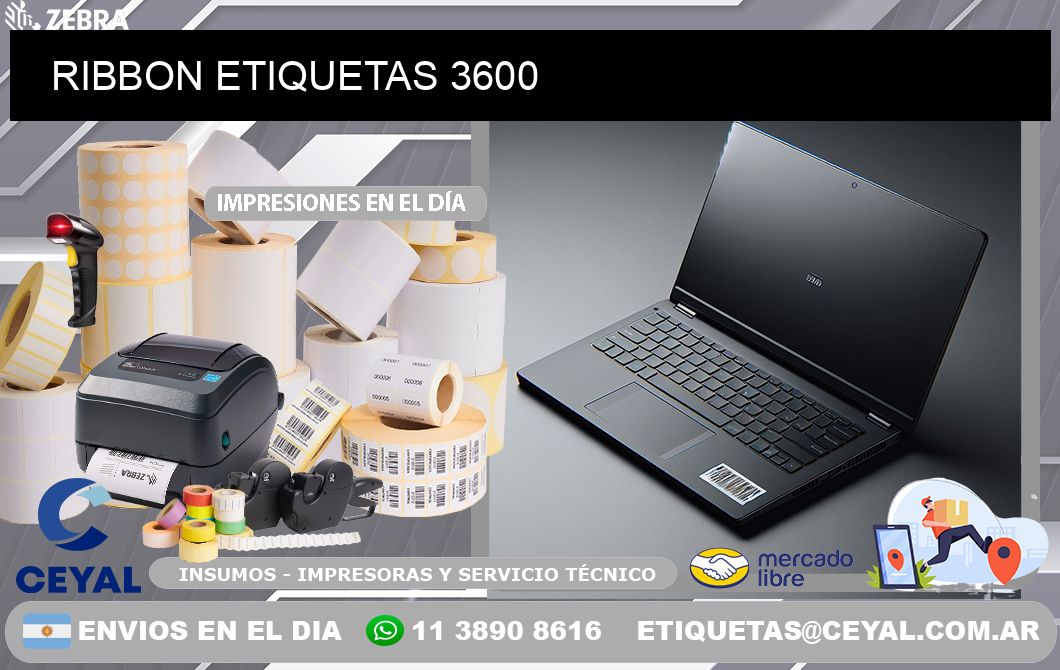 RIBBON ETIQUETAS 3600