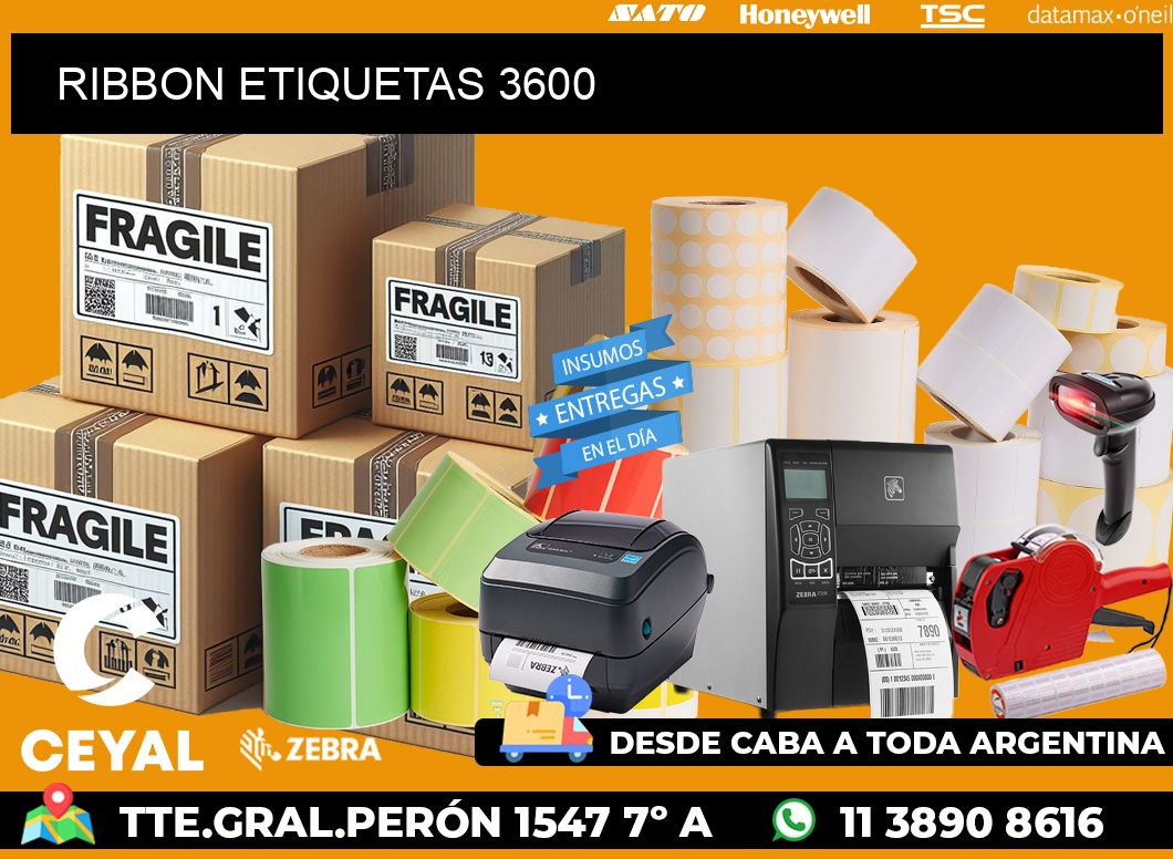 RIBBON ETIQUETAS 3600