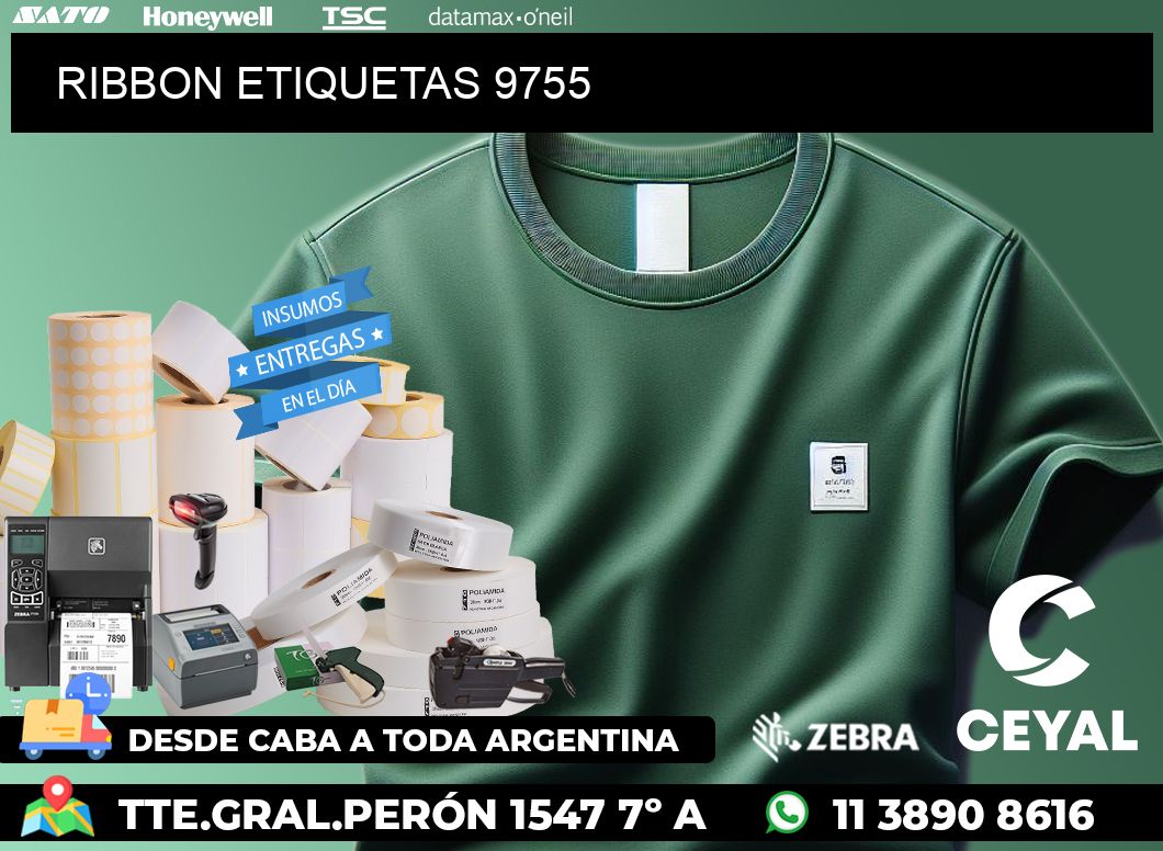 RIBBON ETIQUETAS 9755