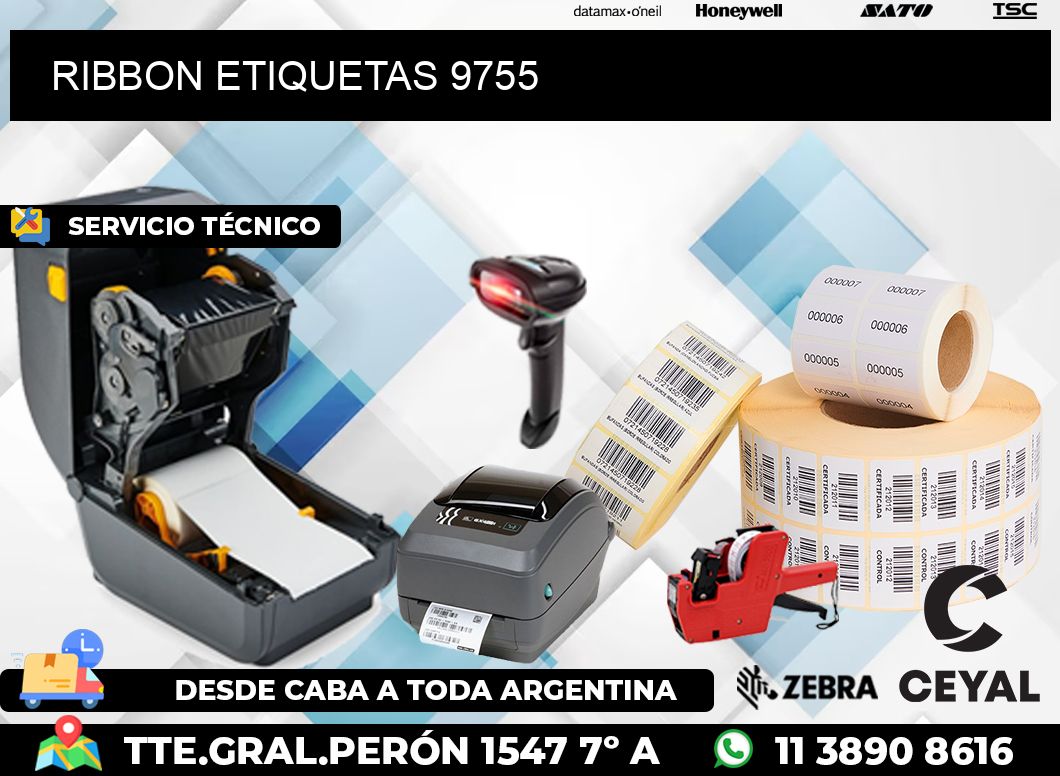 RIBBON ETIQUETAS 9755