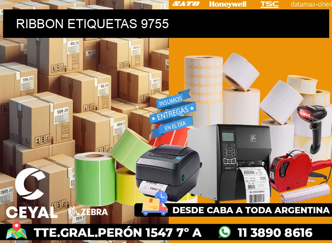 RIBBON ETIQUETAS 9755