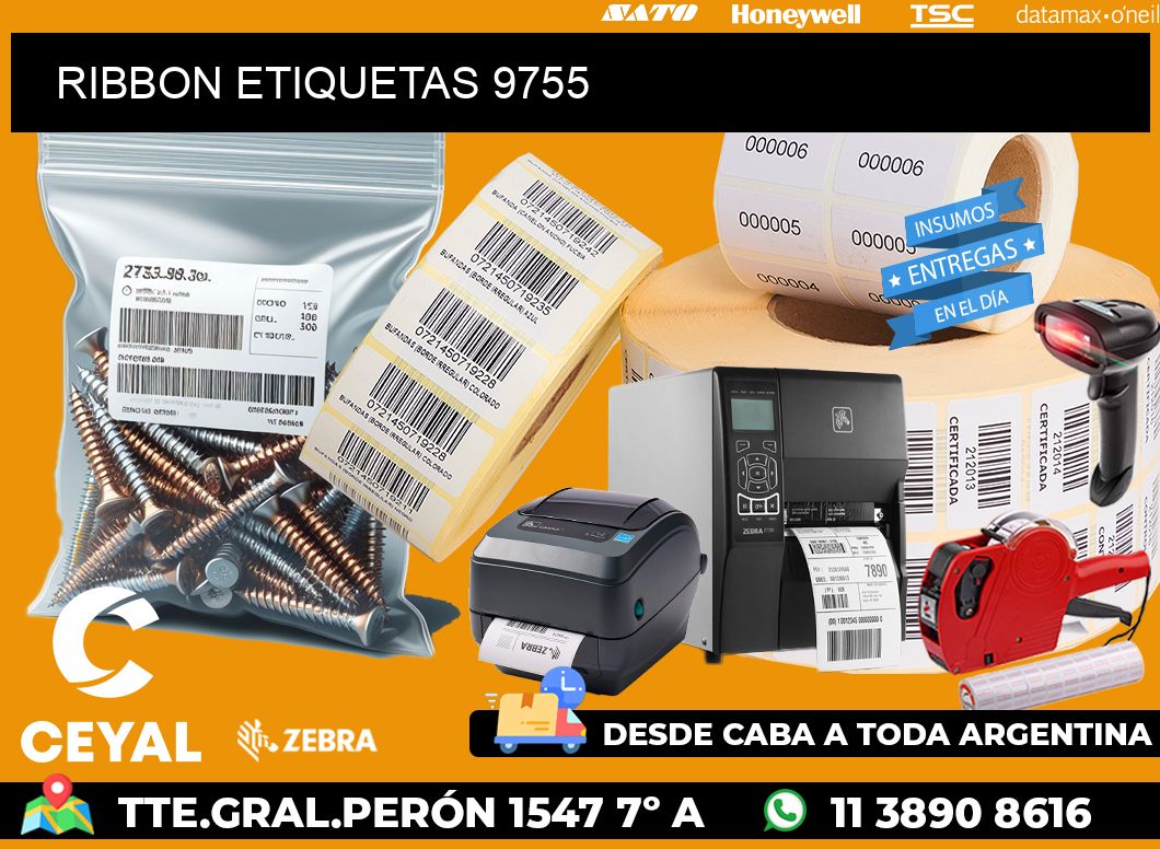 RIBBON ETIQUETAS 9755