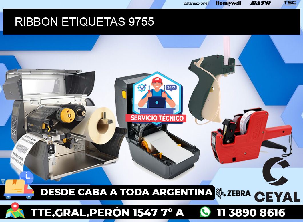 RIBBON ETIQUETAS 9755
