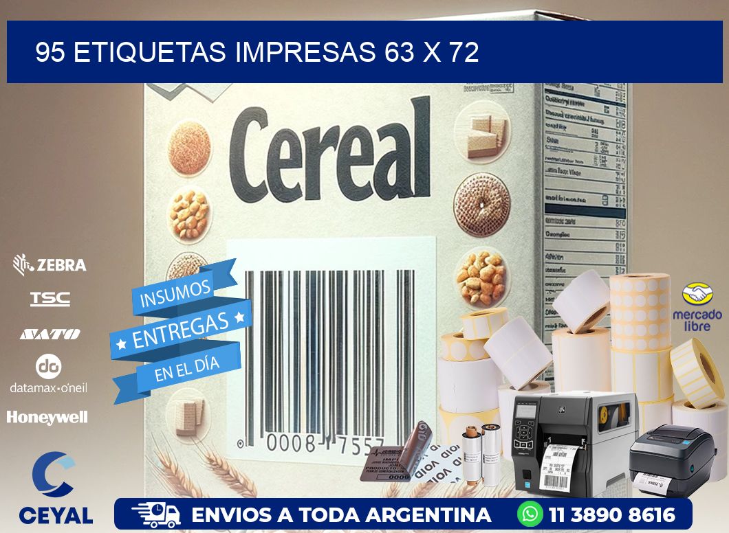 95 ETIQUETAS IMPRESAS 63 x 72
