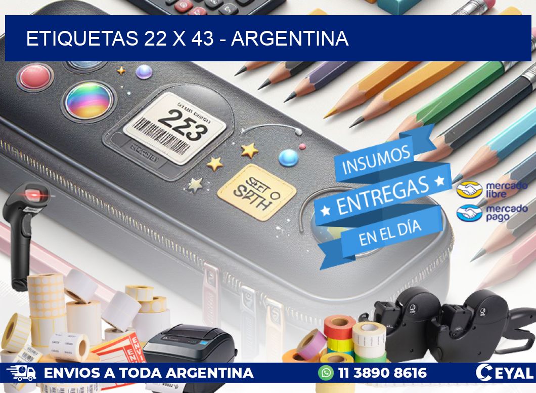 ETIQUETAS 22 x 43 - ARGENTINA