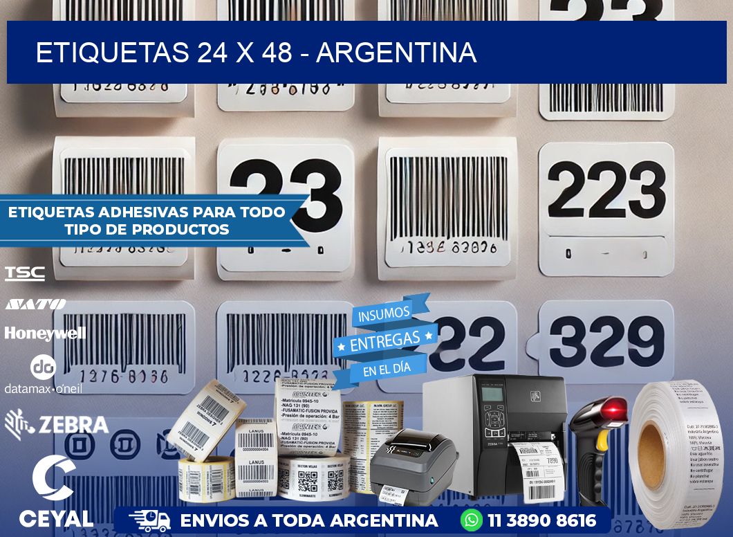 ETIQUETAS 24 x 48 - ARGENTINA