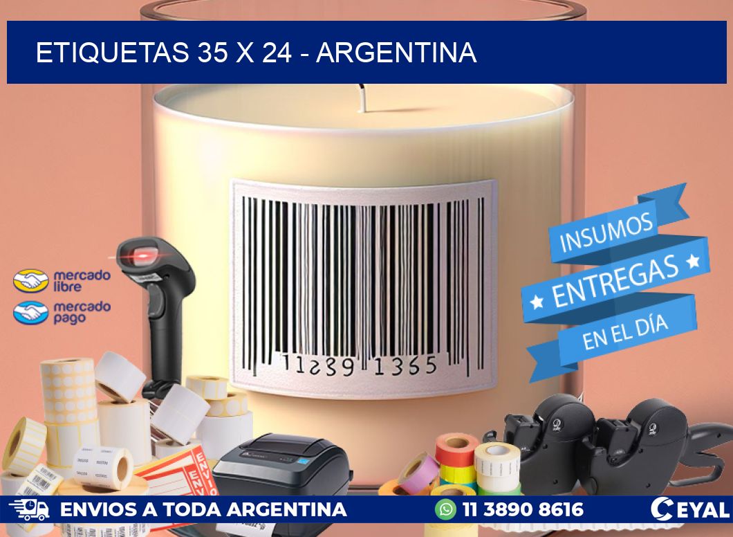 ETIQUETAS 35 x 24 - ARGENTINA