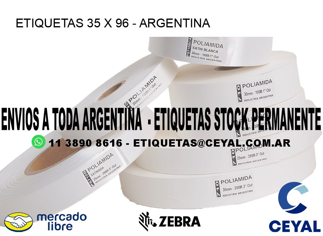 ETIQUETAS 35 x 96 - ARGENTINA