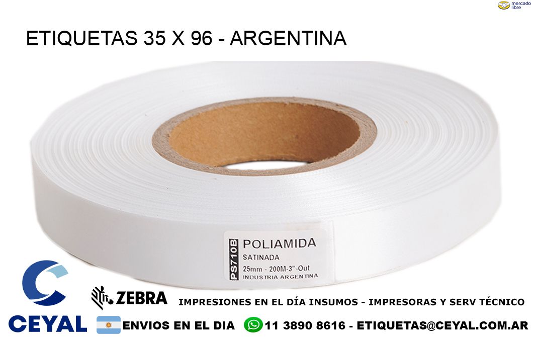 ETIQUETAS 35 x 96 - ARGENTINA