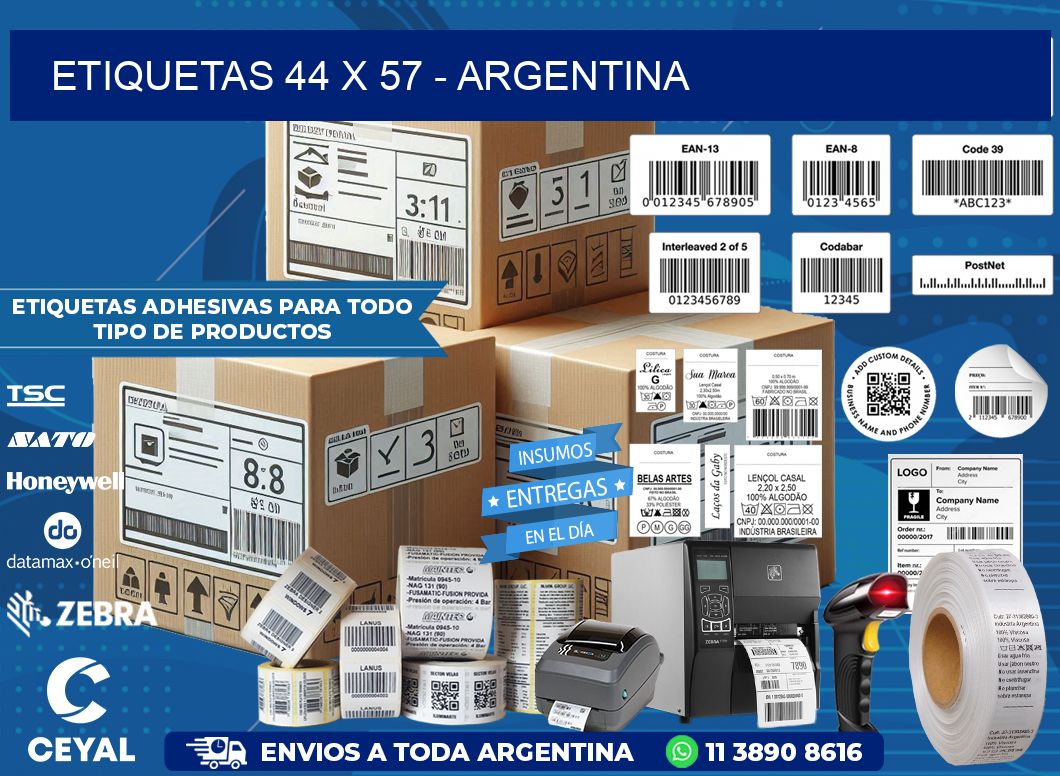 ETIQUETAS 44 x 57 - ARGENTINA