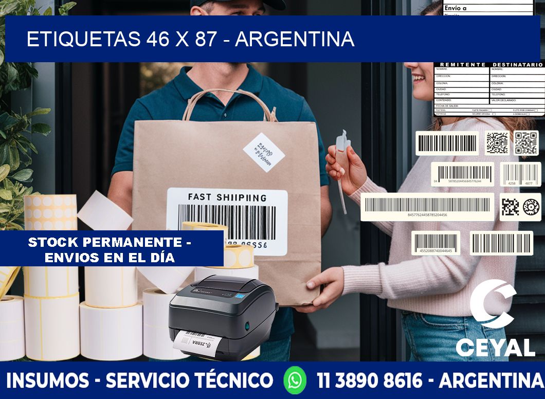 ETIQUETAS 46 x 87 - ARGENTINA