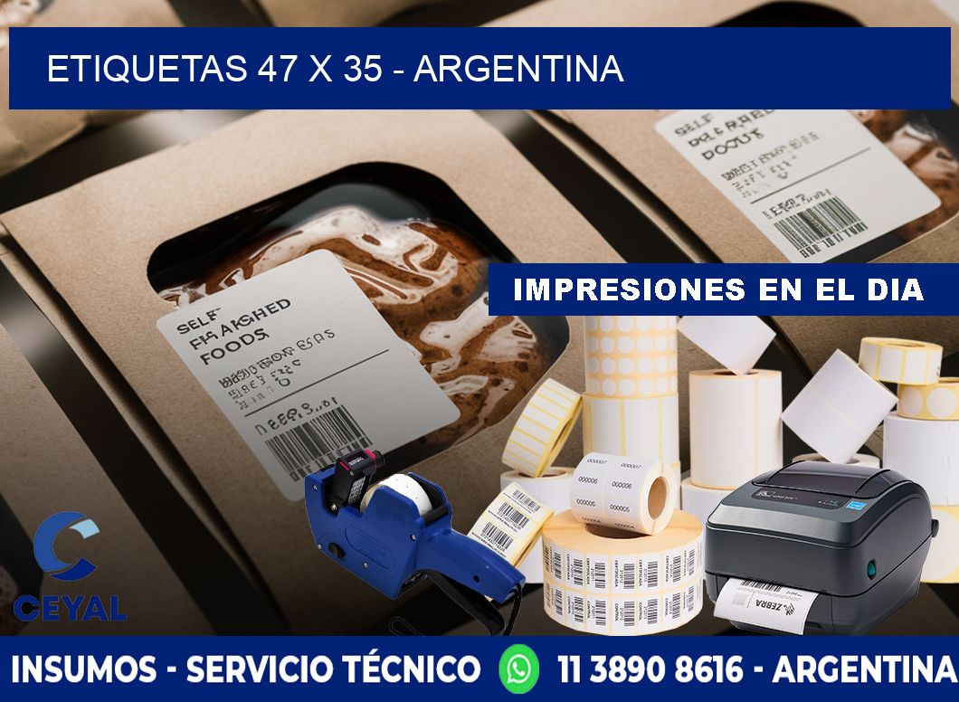 ETIQUETAS 47 x 35 - ARGENTINA