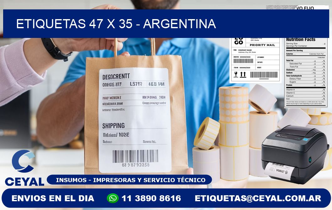 ETIQUETAS 47 x 35 - ARGENTINA