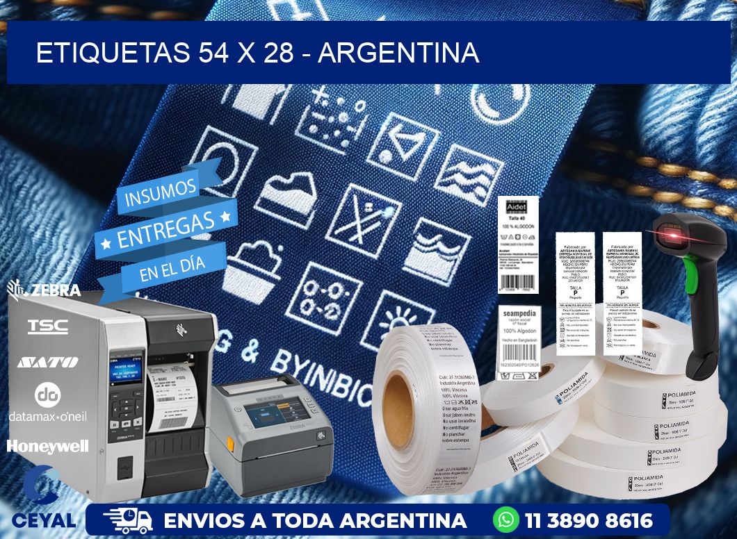 ETIQUETAS 54 x 28 - ARGENTINA