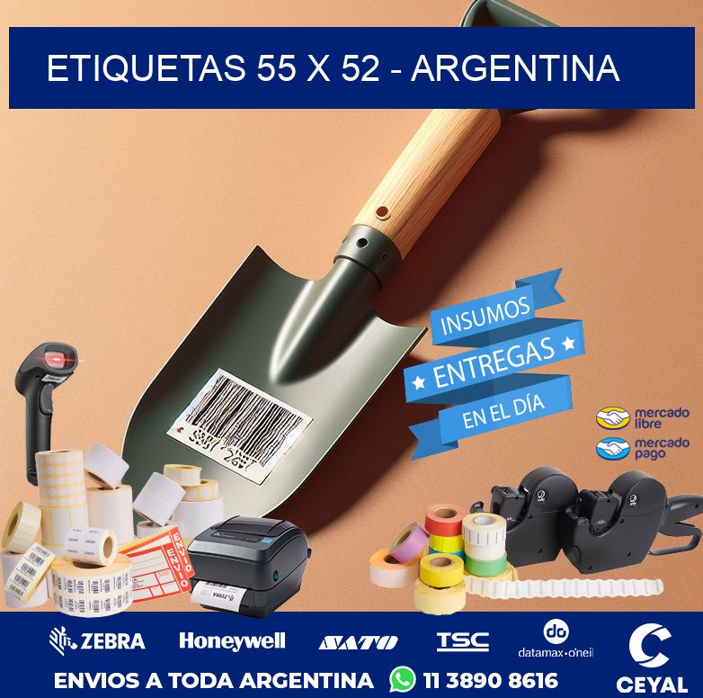 ETIQUETAS 55 x 52 - ARGENTINA