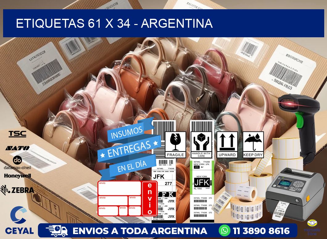 ETIQUETAS 61 x 34 - ARGENTINA