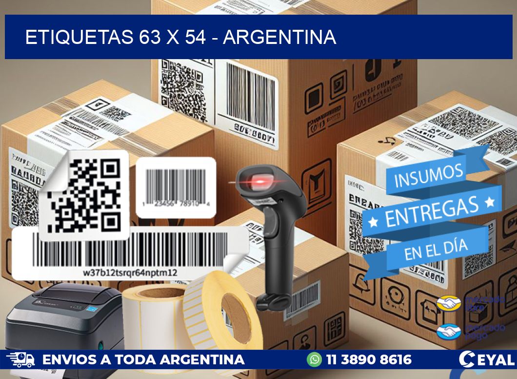 ETIQUETAS 63 x 54 - ARGENTINA