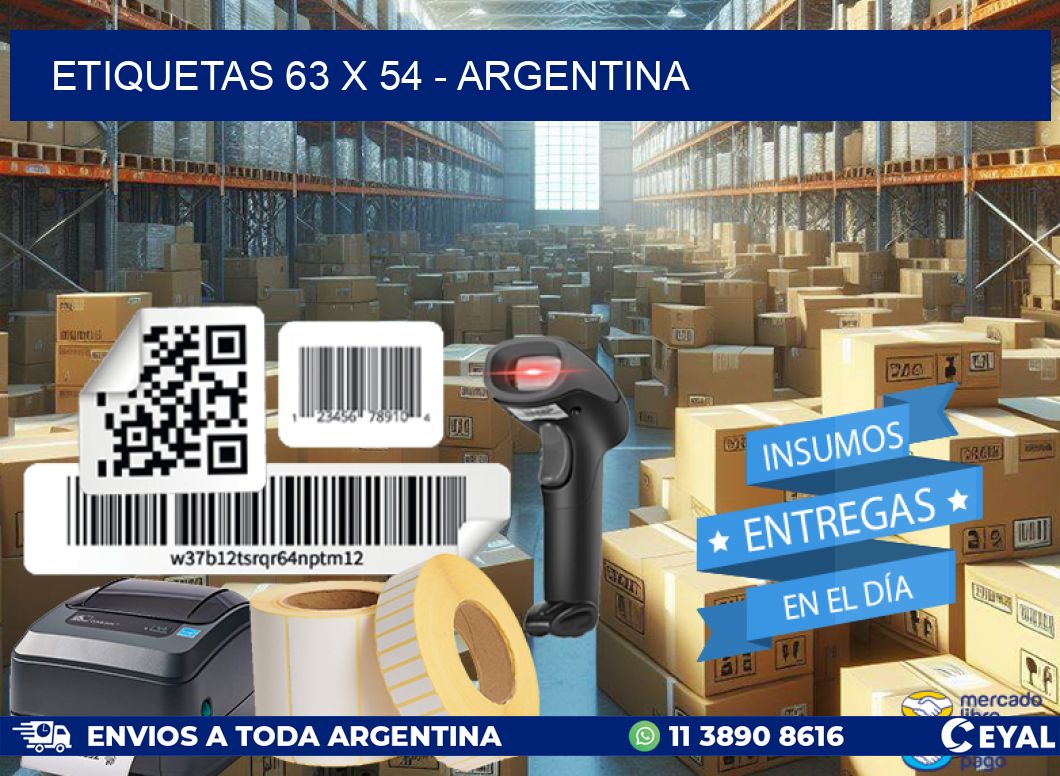 ETIQUETAS 63 x 54 - ARGENTINA