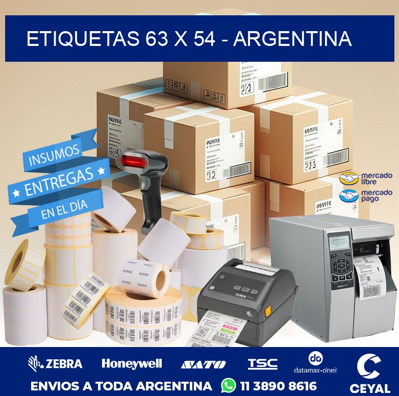 ETIQUETAS 63 x 54 - ARGENTINA