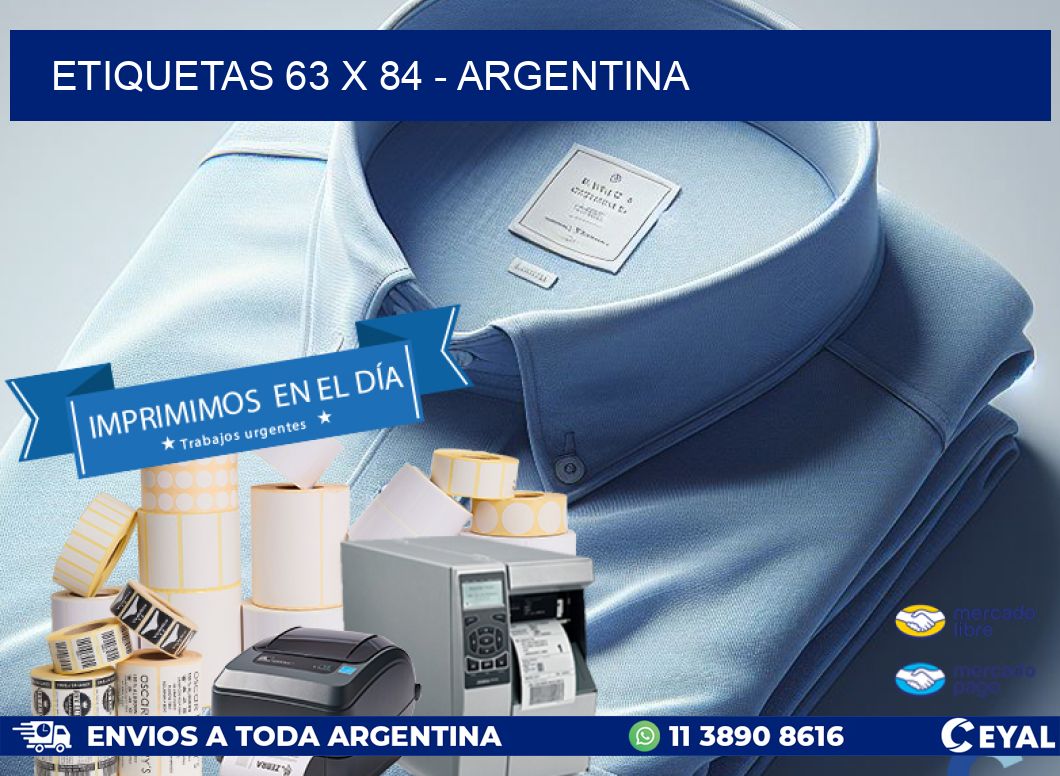 ETIQUETAS 63 x 84 - ARGENTINA