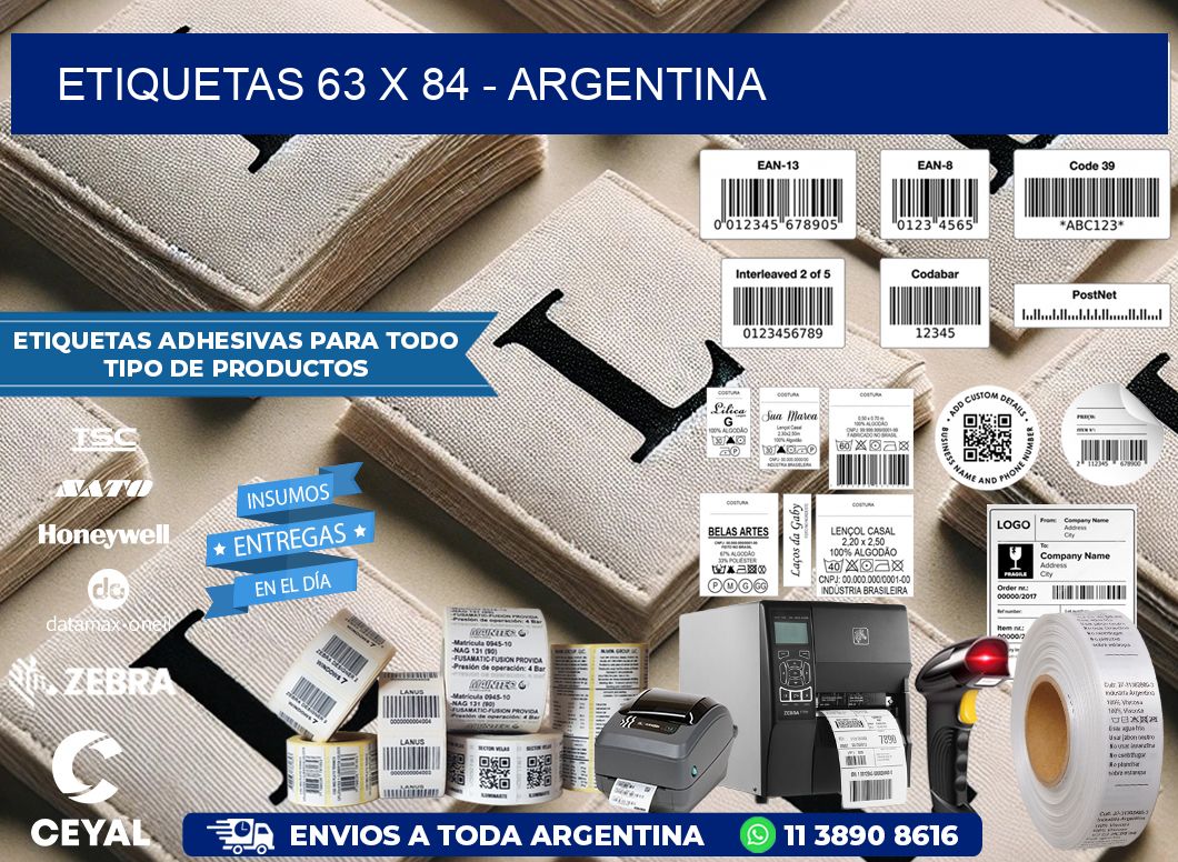 ETIQUETAS 63 x 84 - ARGENTINA