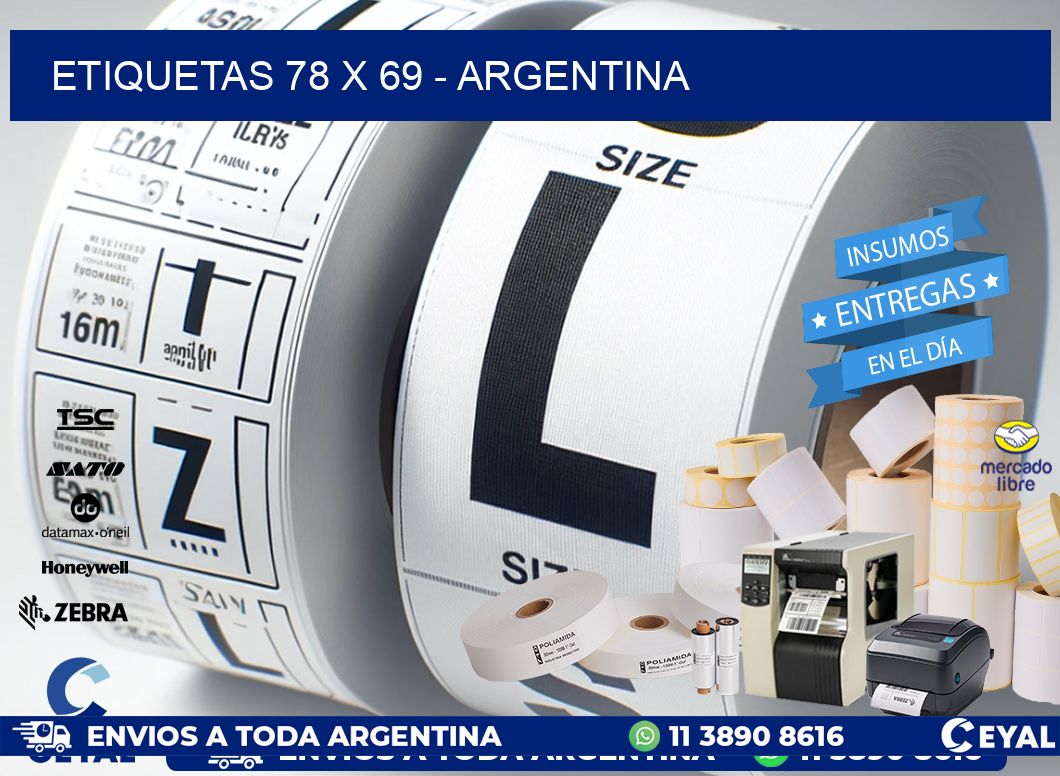 ETIQUETAS 78 x 69 - ARGENTINA