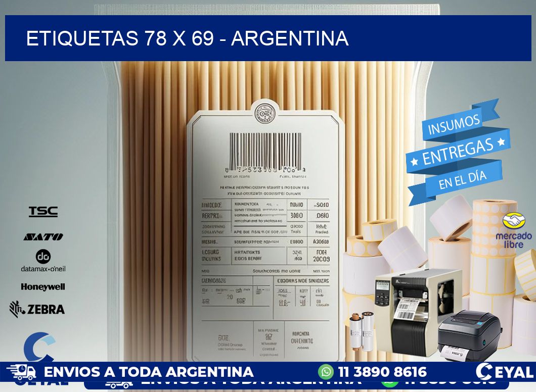 ETIQUETAS 78 x 69 - ARGENTINA