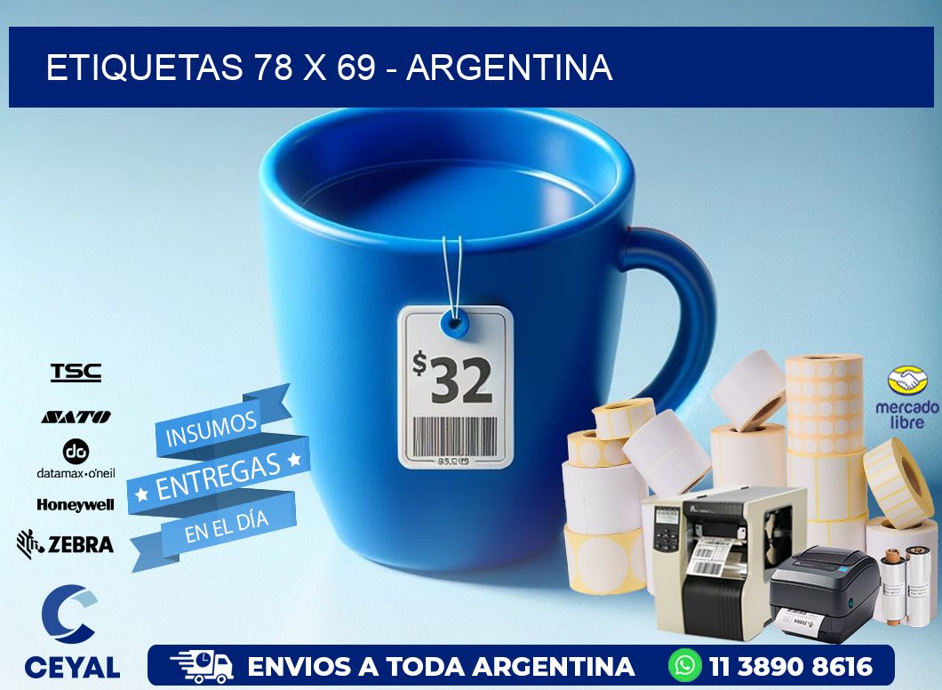 ETIQUETAS 78 x 69 - ARGENTINA