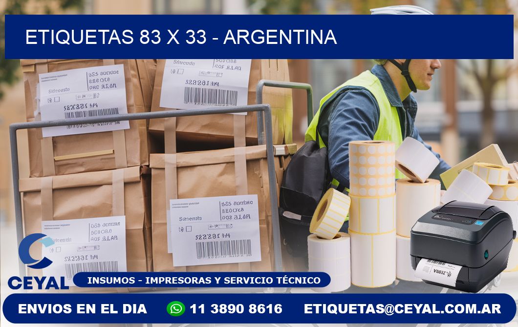 ETIQUETAS 83 x 33 - ARGENTINA