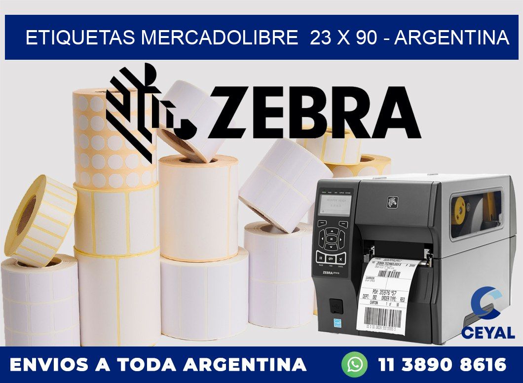 ETIQUETAS MERCADOLIBRE  23 x 90 – ARGENTINA