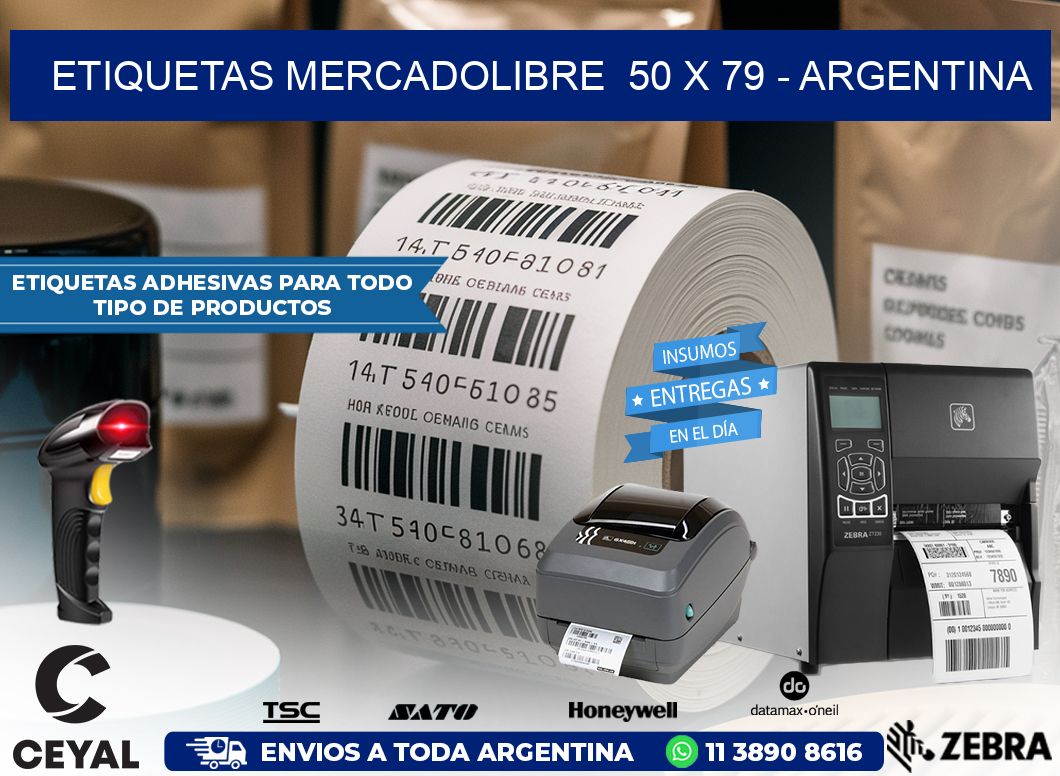 ETIQUETAS MERCADOLIBRE  50 x 79 – ARGENTINA