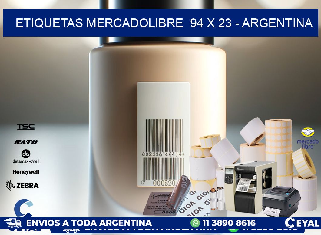 ETIQUETAS MERCADOLIBRE  94 x 23 – ARGENTINA