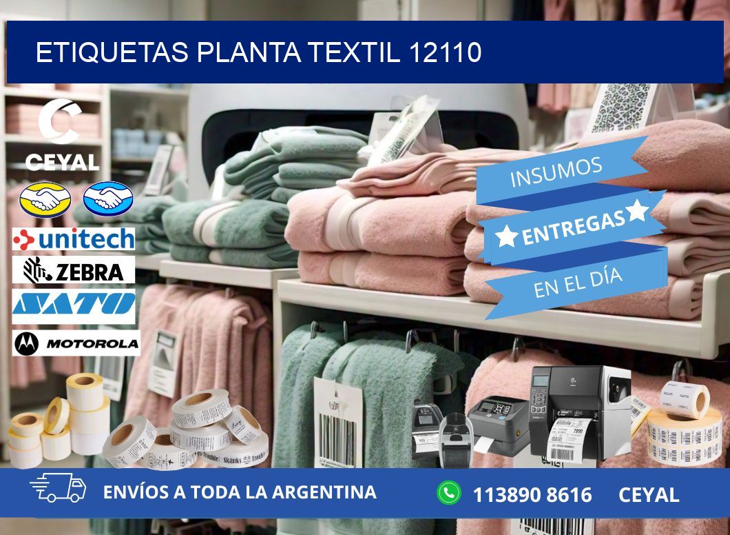 ETIQUETAS PLANTA TEXTIL 12110