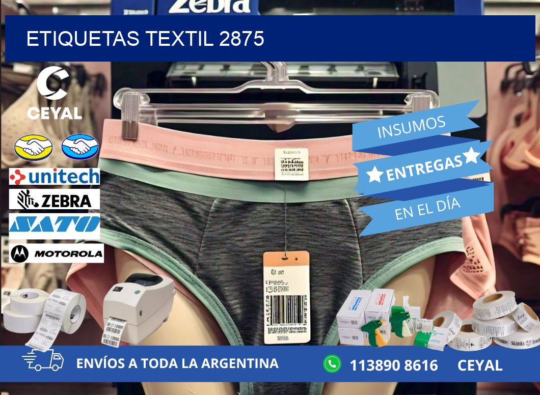 ETIQUETAS TEXTIL 2875