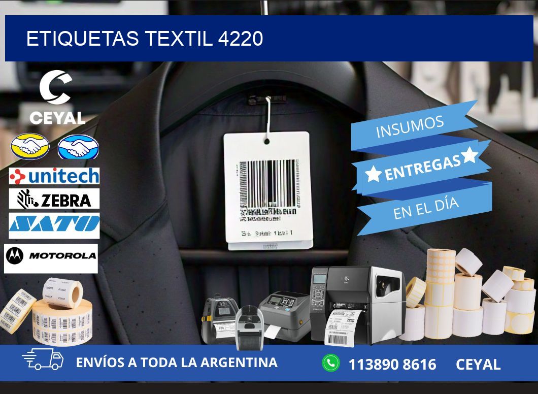 ETIQUETAS TEXTIL 4220