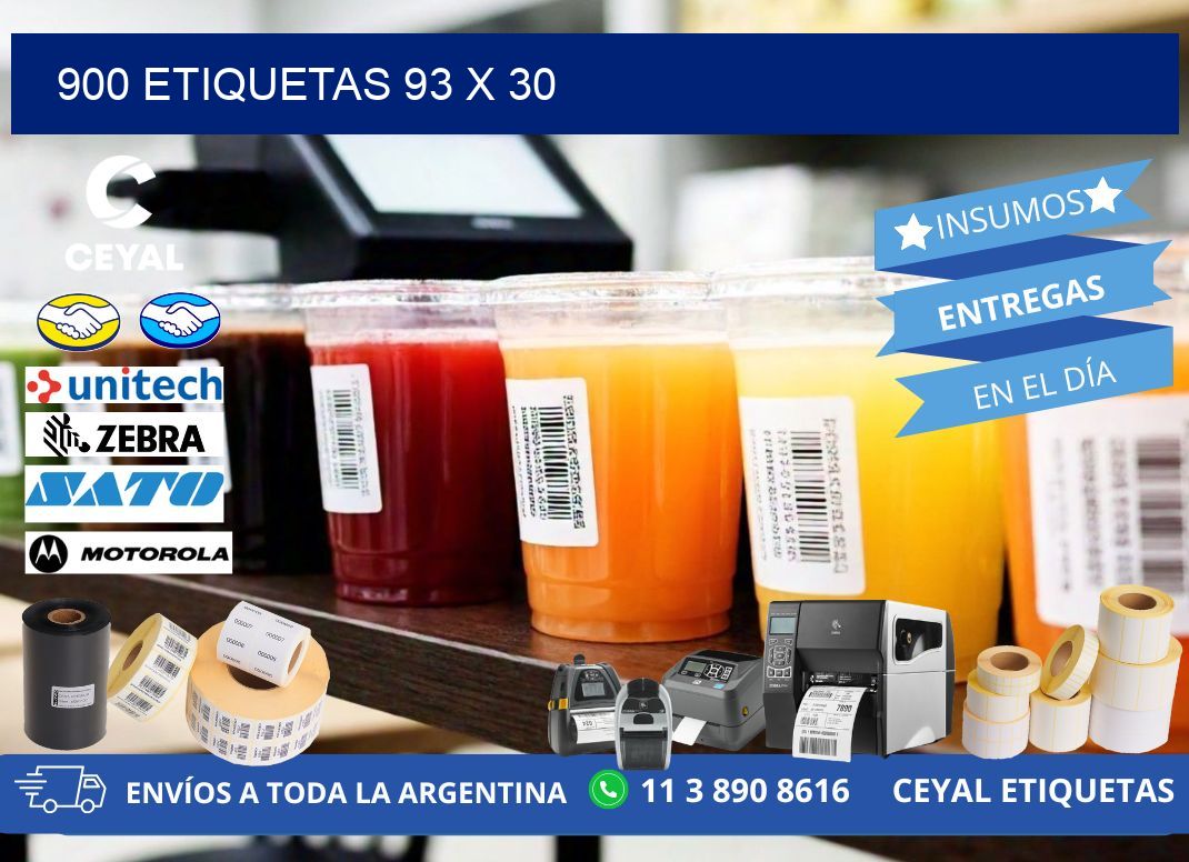 900 ETIQUETAS 93 x 30