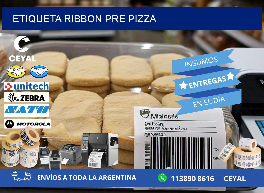 ETIQUETA RIBBON PRE PIZZA