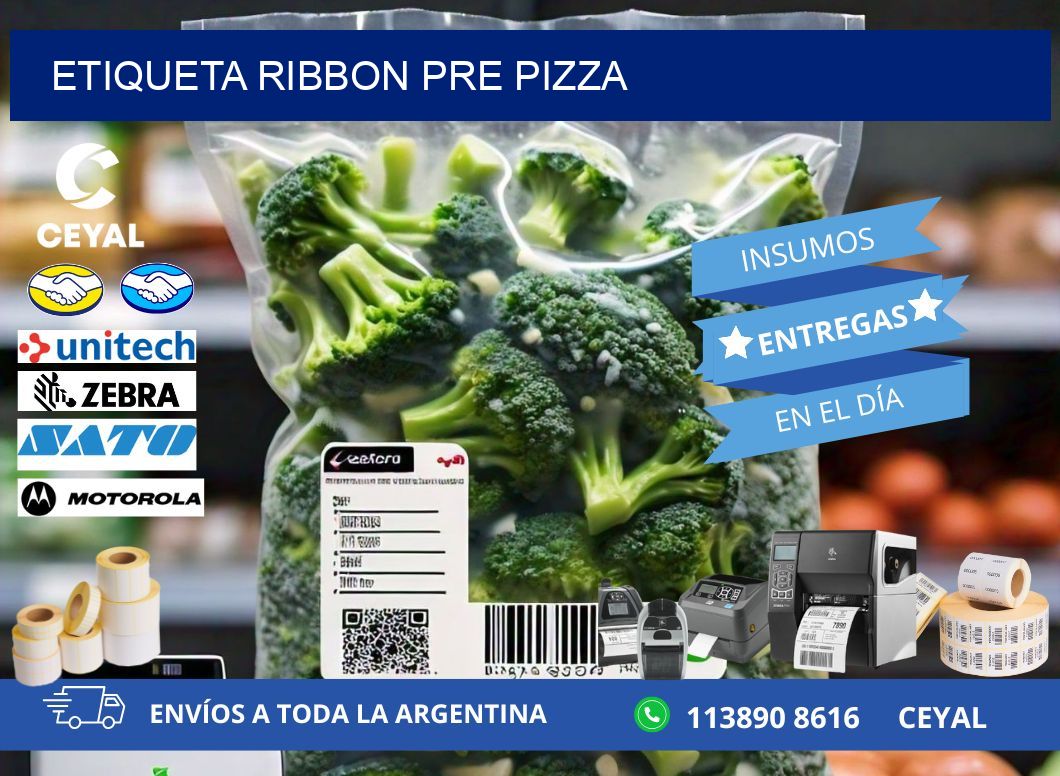 ETIQUETA RIBBON PRE PIZZA