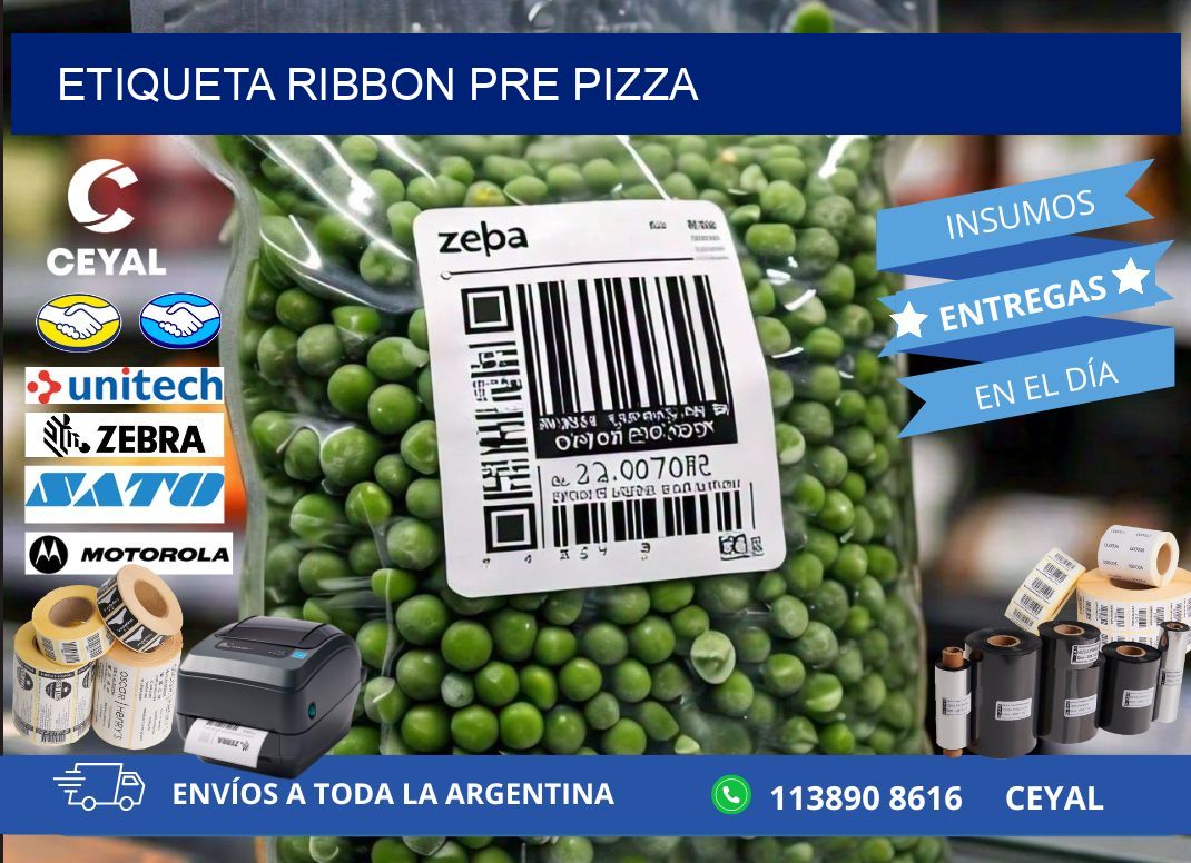 ETIQUETA RIBBON PRE PIZZA