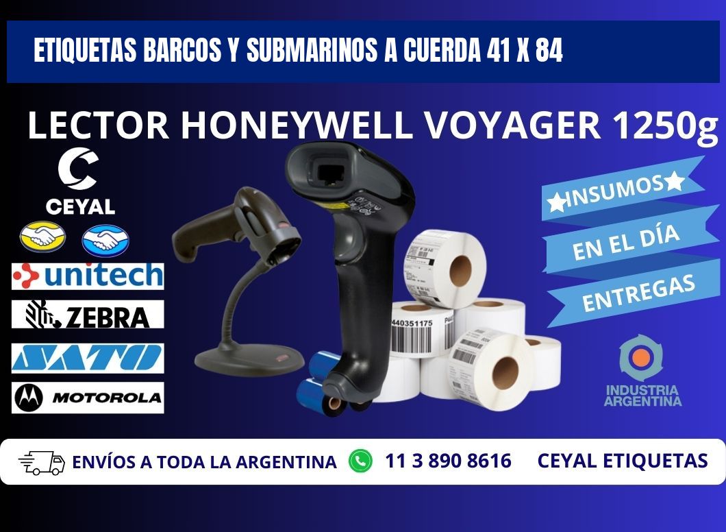 ETIQUETAS BARCOS Y SUBMARINOS A CUERDA 41 x 84